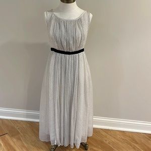 Charles Chang-Lima black white polka dot feminine dress size 6